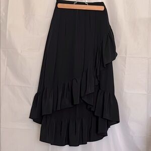 Who What Wear Black High-Low  Skirt